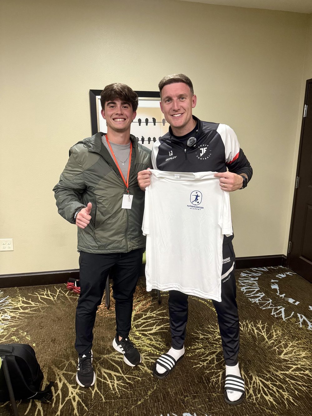 Coach Jose with Joner Football